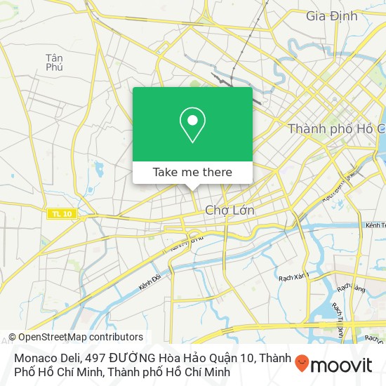 Bản đồ Monaco Deli, 497 ĐƯỜNG Hòa Hảo Quận 10, Thành Phố Hồ Chí Minh