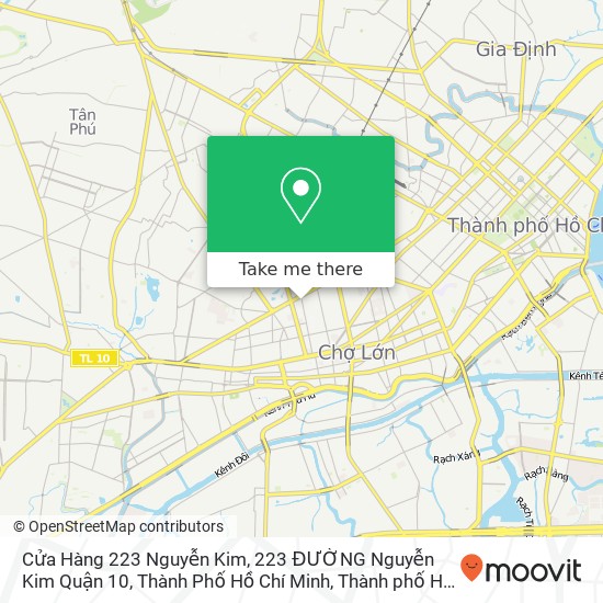 Bản đồ Cửa Hàng 223 Nguyễn Kim, 223 ĐƯỜNG Nguyễn Kim Quận 10, Thành Phố Hồ Chí Minh