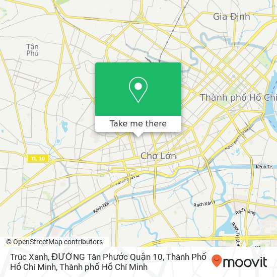 Bản đồ Trúc Xanh, ĐƯỜNG Tân Phước Quận 10, Thành Phố Hồ Chí Minh