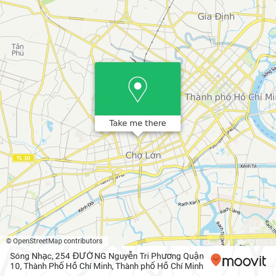Bản đồ Sóng Nhạc, 254 ĐƯỜNG Nguyễn Tri Phương Quận 10, Thành Phố Hồ Chí Minh