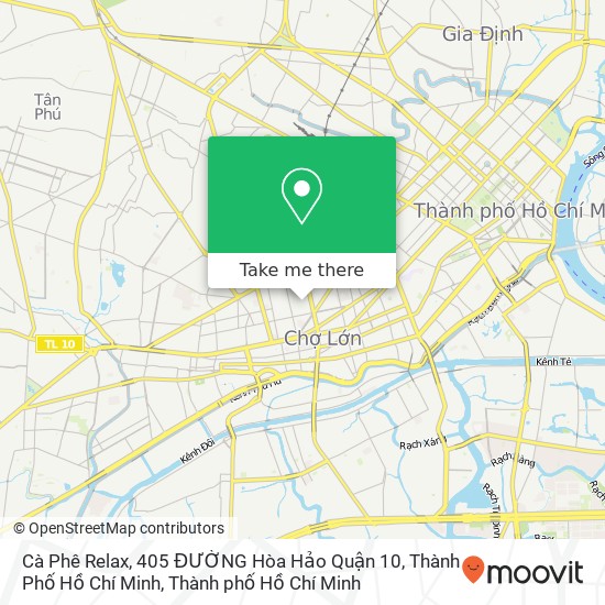 Bản đồ Cà Phê Relax, 405 ĐƯỜNG Hòa Hảo Quận 10, Thành Phố Hồ Chí Minh