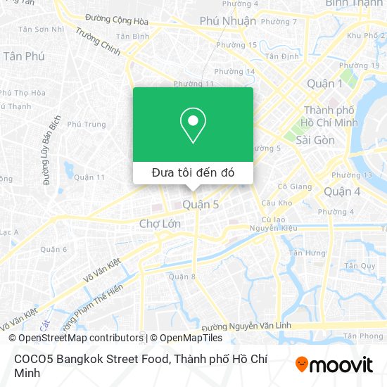 Bản đồ COCO5 Bangkok Street Food