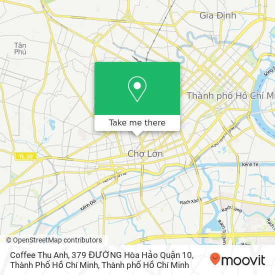 Bản đồ Coffee Thu Anh, 379 ĐƯỜNG Hòa Hảo Quận 10, Thành Phố Hồ Chí Minh