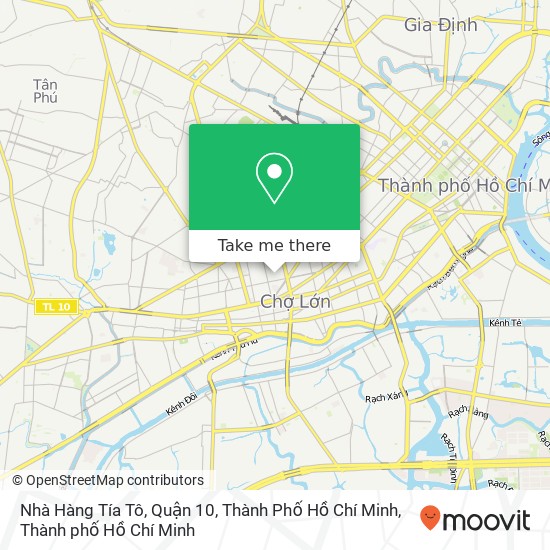 Bản đồ Nhà Hàng Tía Tô, Quận 10, Thành Phố Hồ Chí Minh