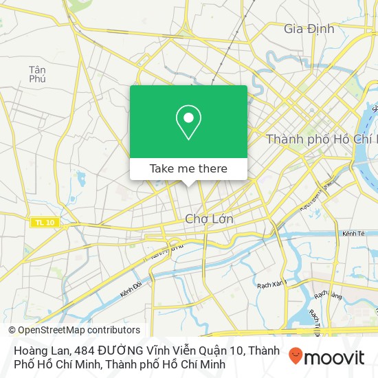 Bản đồ Hoàng Lan, 484 ĐƯỜNG Vĩnh Viễn Quận 10, Thành Phố Hồ Chí Minh