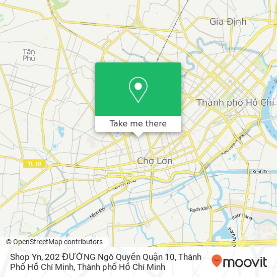 Bản đồ Shop Yn, 202 ĐƯỜNG Ngô Quyền Quận 10, Thành Phố Hồ Chí Minh