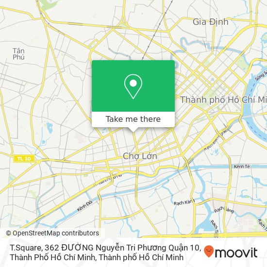 Bản đồ T.Square, 362 ĐƯỜNG Nguyễn Tri Phương Quận 10, Thành Phố Hồ Chí Minh