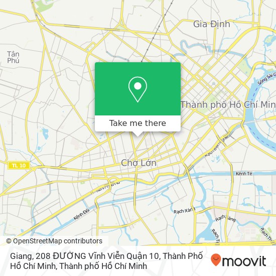 Bản đồ Giang, 208 ĐƯỜNG Vĩnh Viễn Quận 10, Thành Phố Hồ Chí Minh