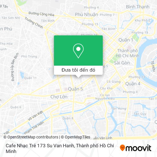 Bản đồ Cafe Nhạc Trẻ 173 Su Van Hanh