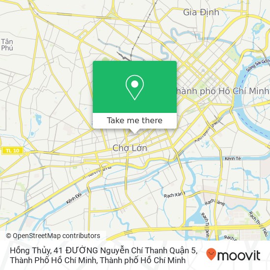 Bản đồ Hồng Thủy, 41 ĐƯỜNG Nguyễn Chí Thanh Quận 5, Thành Phố Hồ Chí Minh