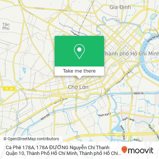 Bản đồ Cà Phê 178A, 178A ĐƯỜNG Nguyễn Chí Thanh Quận 10, Thành Phố Hồ Chí Minh