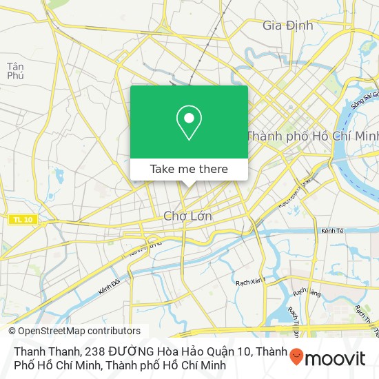 Bản đồ Thanh Thanh, 238 ĐƯỜNG Hòa Hảo Quận 10, Thành Phố Hồ Chí Minh