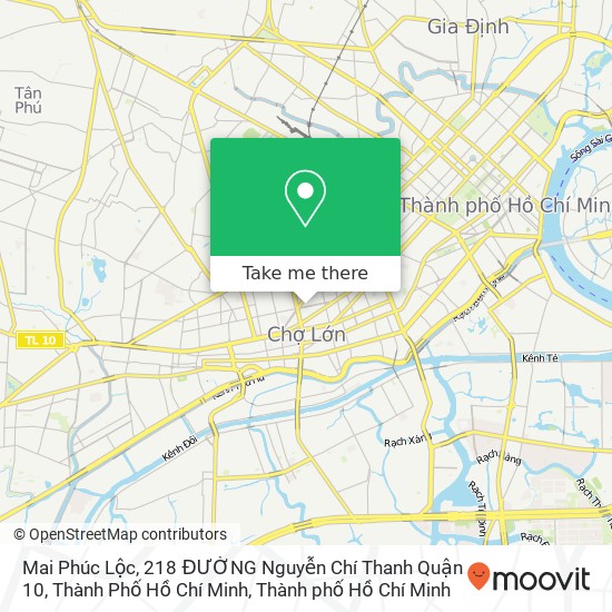 Bản đồ Mai Phúc Lộc, 218 ĐƯỜNG Nguyễn Chí Thanh Quận 10, Thành Phố Hồ Chí Minh