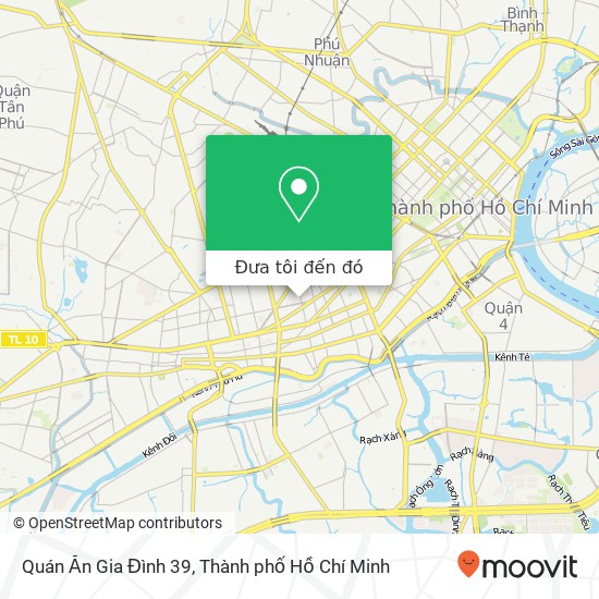 Bản đồ Quán Ăn Gia Đình 39, 39 ĐƯỜNG Sư Vạn Hạnh Quận 10, Thành Phố Hồ Chí Minh