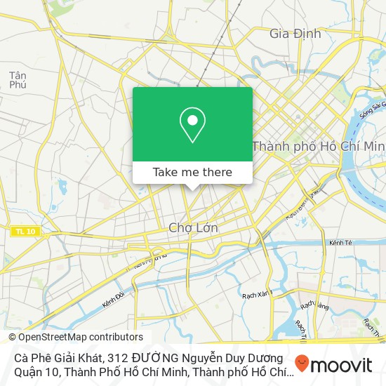 Bản đồ Cà Phê Giải Khát, 312 ĐƯỜNG Nguyễn Duy Dương Quận 10, Thành Phố Hồ Chí Minh
