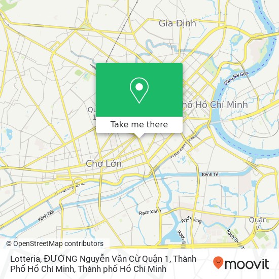 Bản đồ Lotteria, ĐƯỜNG Nguyễn Văn Cừ Quận 1, Thành Phố Hồ Chí Minh