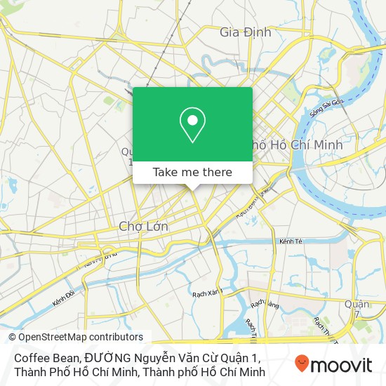 Bản đồ Coffee Bean, ĐƯỜNG Nguyễn Văn Cừ Quận 1, Thành Phố Hồ Chí Minh