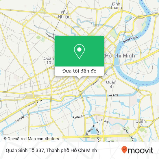 Bản đồ Quán Sinh Tố 337, ĐƯỜNG Nguyễn Trãi Quận 1, Thành Phố Hồ Chí Minh
