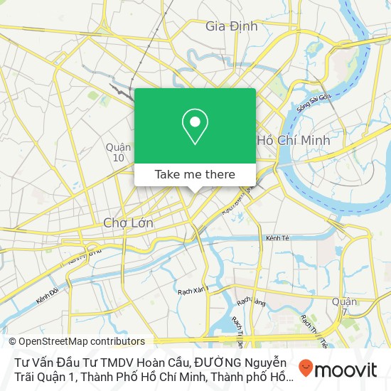 Bản đồ Tư Vấn Đầu Tư TMDV Hoàn Cầu, ĐƯỜNG Nguyễn Trãi Quận 1, Thành Phố Hồ Chí Minh