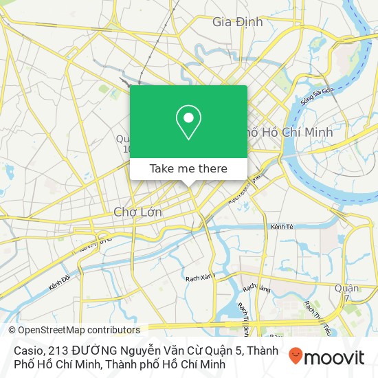 Bản đồ Casio, 213 ĐƯỜNG Nguyễn Văn Cừ Quận 5, Thành Phố Hồ Chí Minh