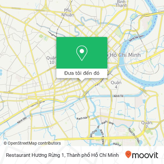 Bản đồ Restaurant Hương Rừng 1, ĐƯỜNG Nguyễn Trãi Quận 1, Thành Phố Hồ Chí Minh