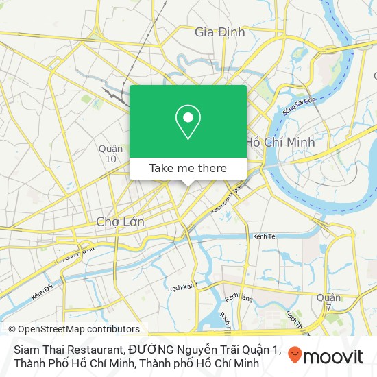 Bản đồ Siam Thai Restaurant, ĐƯỜNG Nguyễn Trãi Quận 1, Thành Phố Hồ Chí Minh
