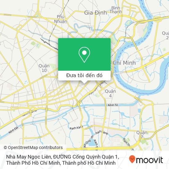Bản đồ Nhà May Ngọc Liên, ĐƯỜNG Cống Quỳnh Quận 1, Thành Phố Hồ Chí Minh