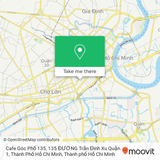 Bản đồ Cafe Góc Phố 135, 135 ĐƯỜNG Trần Đình Xu Quận 1, Thành Phố Hồ Chí Minh