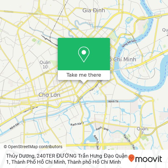 Bản đồ Thủy Dương, 240TER ĐƯỜNG Trần Hưng Đạo Quận 1, Thành Phố Hồ Chí Minh