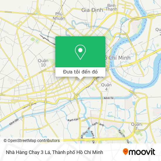 Bản đồ Nhà Hàng Chay 3 Lá