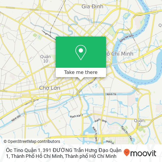 Bản đồ Ốc Tino Quận 1, 391 ĐƯỜNG Trần Hưng Đạo Quận 1, Thành Phố Hồ Chí Minh