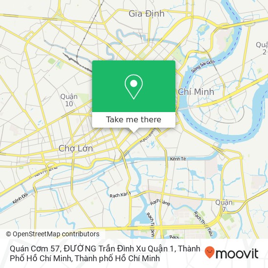 Bản đồ Quán Cơm 57, ĐƯỜNG Trần Đình Xu Quận 1, Thành Phố Hồ Chí Minh