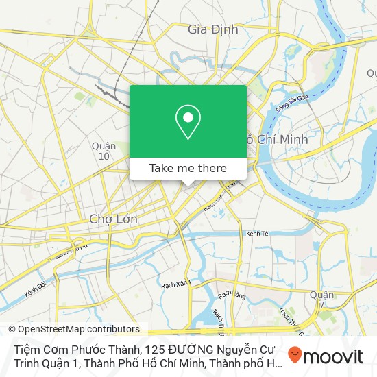 Bản đồ Tiệm Cơm Phước Thành, 125 ĐƯỜNG Nguyễn Cư Trinh Quận 1, Thành Phố Hồ Chí Minh
