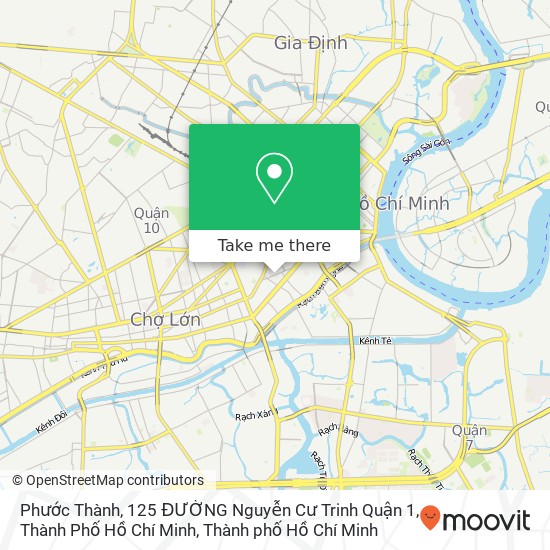 Bản đồ Phước Thành, 125 ĐƯỜNG Nguyễn Cư Trinh Quận 1, Thành Phố Hồ Chí Minh