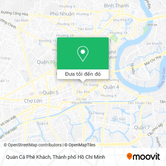 Bản đồ Quán Cà Phê Khách