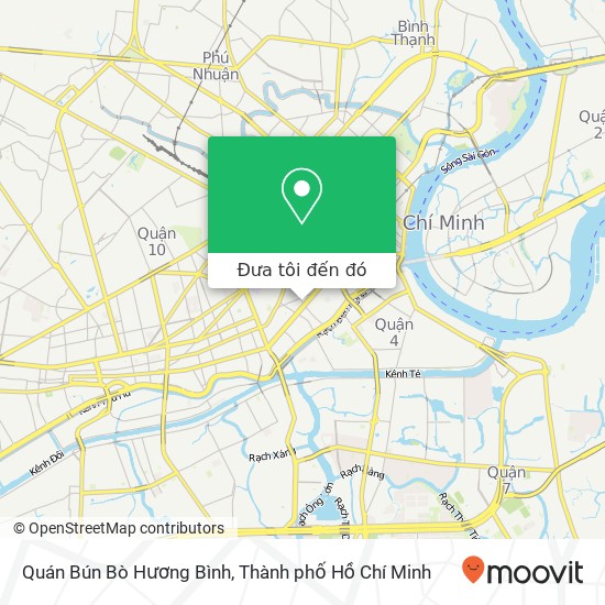 Bản đồ Quán Bún Bò Hương Bình, ĐƯỜNG Cống Quỳnh Quận 1, Thành Phố Hồ Chí Minh