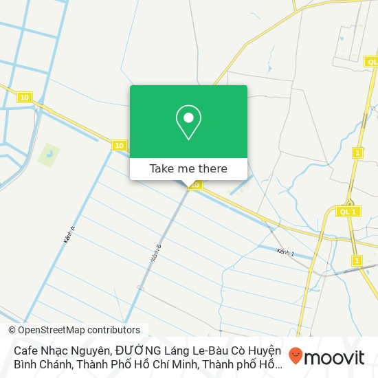 Bản đồ Cafe Nhạc Nguyên, ĐƯỜNG Láng Le-Bàu Cò Huyện Bình Chánh, Thành Phố Hồ Chí Minh