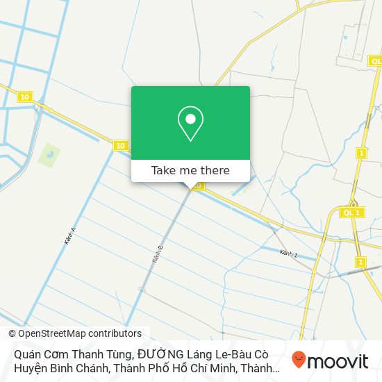 Bản đồ Quán Cơm Thanh Tùng, ĐƯỜNG Láng Le-Bàu Cò Huyện Bình Chánh, Thành Phố Hồ Chí Minh
