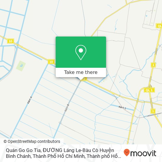 Bản đồ Quán Go Go Tia, ĐƯỜNG Láng Le-Bàu Cò Huyện Bình Chánh, Thành Phố Hồ Chí Minh