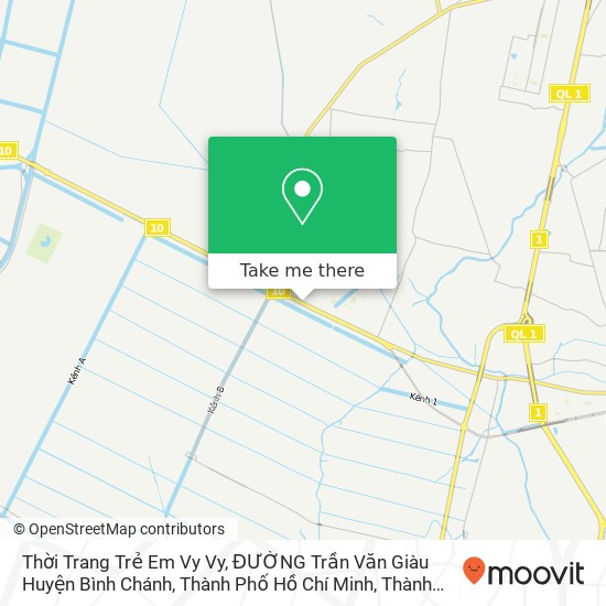 Bản đồ Thời Trang Trẻ Em Vy Vy, ĐƯỜNG Trần Văn Giàu Huyện Bình Chánh, Thành Phố Hồ Chí Minh