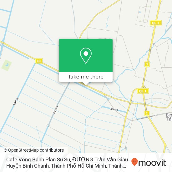 Bản đồ Cafe Võng Bánh Plan Su Su, ĐƯỜNG Trần Văn Giàu Huyện Bình Chánh, Thành Phố Hồ Chí Minh