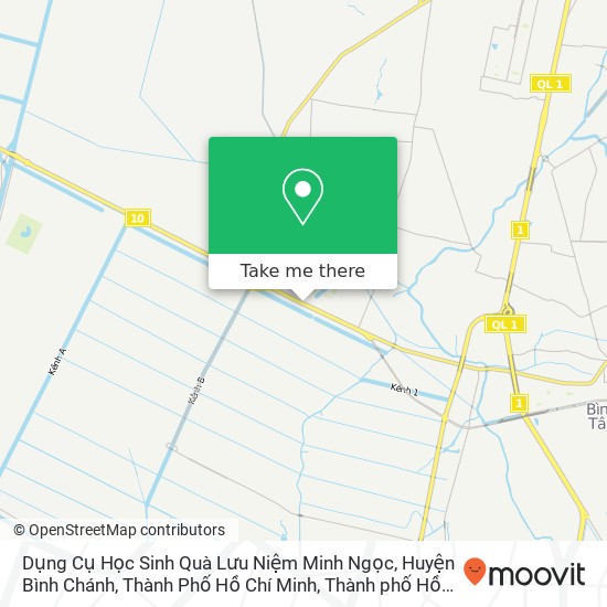 Bản đồ Dụng Cụ Học Sinh Quà Lưu Niệm Minh Ngọc, Huyện Bình Chánh, Thành Phố Hồ Chí Minh