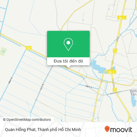 Bản đồ Quán Hồng Phát, ĐƯỜNG Trần Văn Giàu Huyện Bình Chánh, Thành Phố Hồ Chí Minh