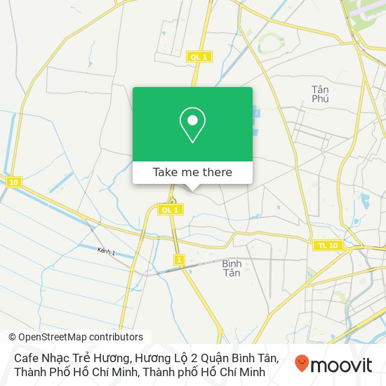 Bản đồ Cafe Nhạc Trẻ Hương, Hương Lộ 2 Quận Bình Tân, Thành Phố Hồ Chí Minh