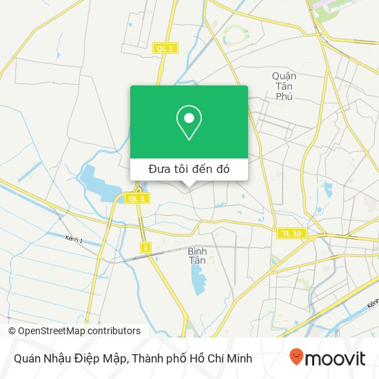 Bản đồ Quán Nhậu Điệp Mập, ĐƯỜNG Mã Lò Quận Bình Tân, Thành Phố Hồ Chí Minh