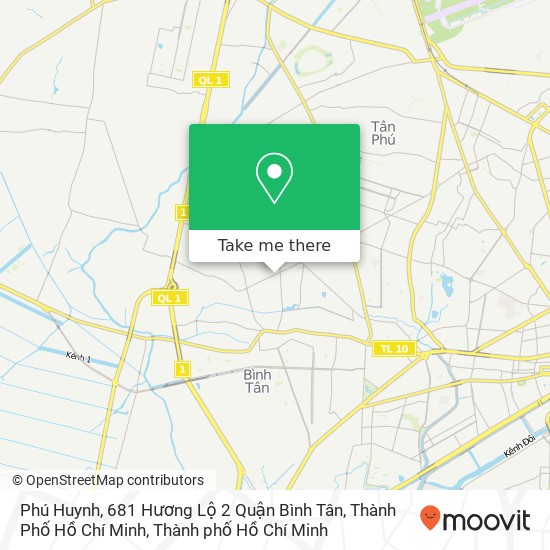 Bản đồ Phú Huynh, 681 Hương Lộ 2 Quận Bình Tân, Thành Phố Hồ Chí Minh