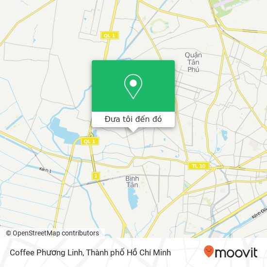 Bản đồ Coffee Phương Linh, Hương Lộ 2 Quận Bình Tân, Thành Phố Hồ Chí Minh