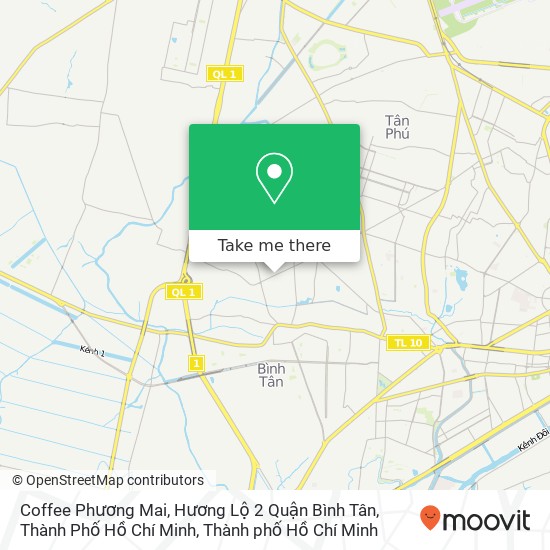 Bản đồ Coffee Phương Mai, Hương Lộ 2 Quận Bình Tân, Thành Phố Hồ Chí Minh