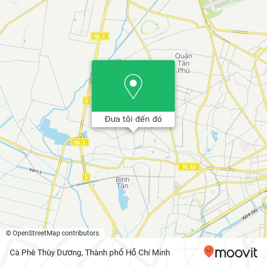 Bản đồ Cà Phê Thùy Dương, ĐƯỜNG Bình Trị Đông Quận Bình Tân, Thành Phố Hồ Chí Minh
