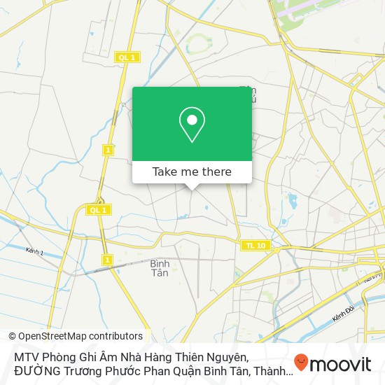 Bản đồ MTV Phòng Ghi Âm Nhà Hàng Thiên Nguyên, ĐƯỜNG Trương Phước Phan Quận Bình Tân, Thành Phố Hồ Chí Minh